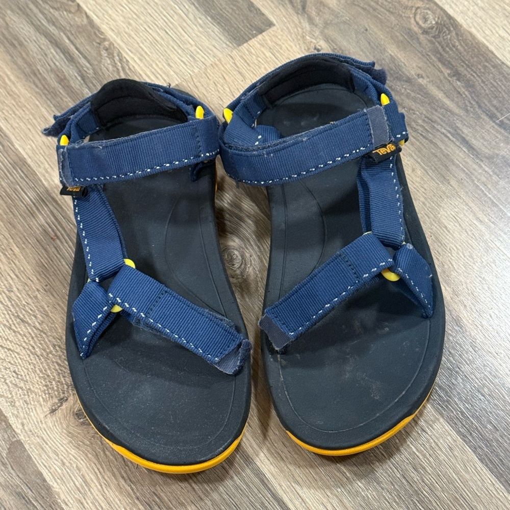 Teva Blue and Yellow Adventure Sandals